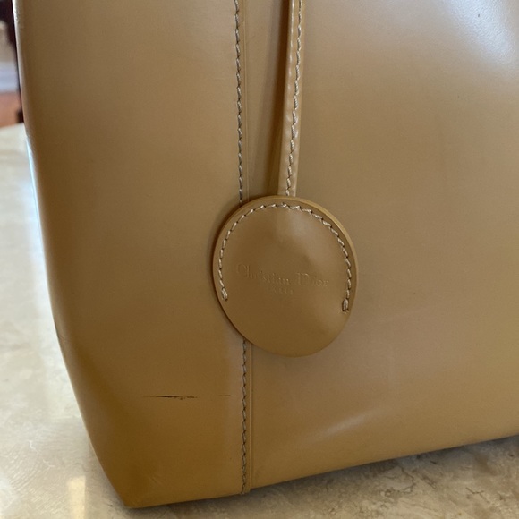 Christian Dior Malice bag in beige leather with gun metal tone hardware - Picture 3 of 14